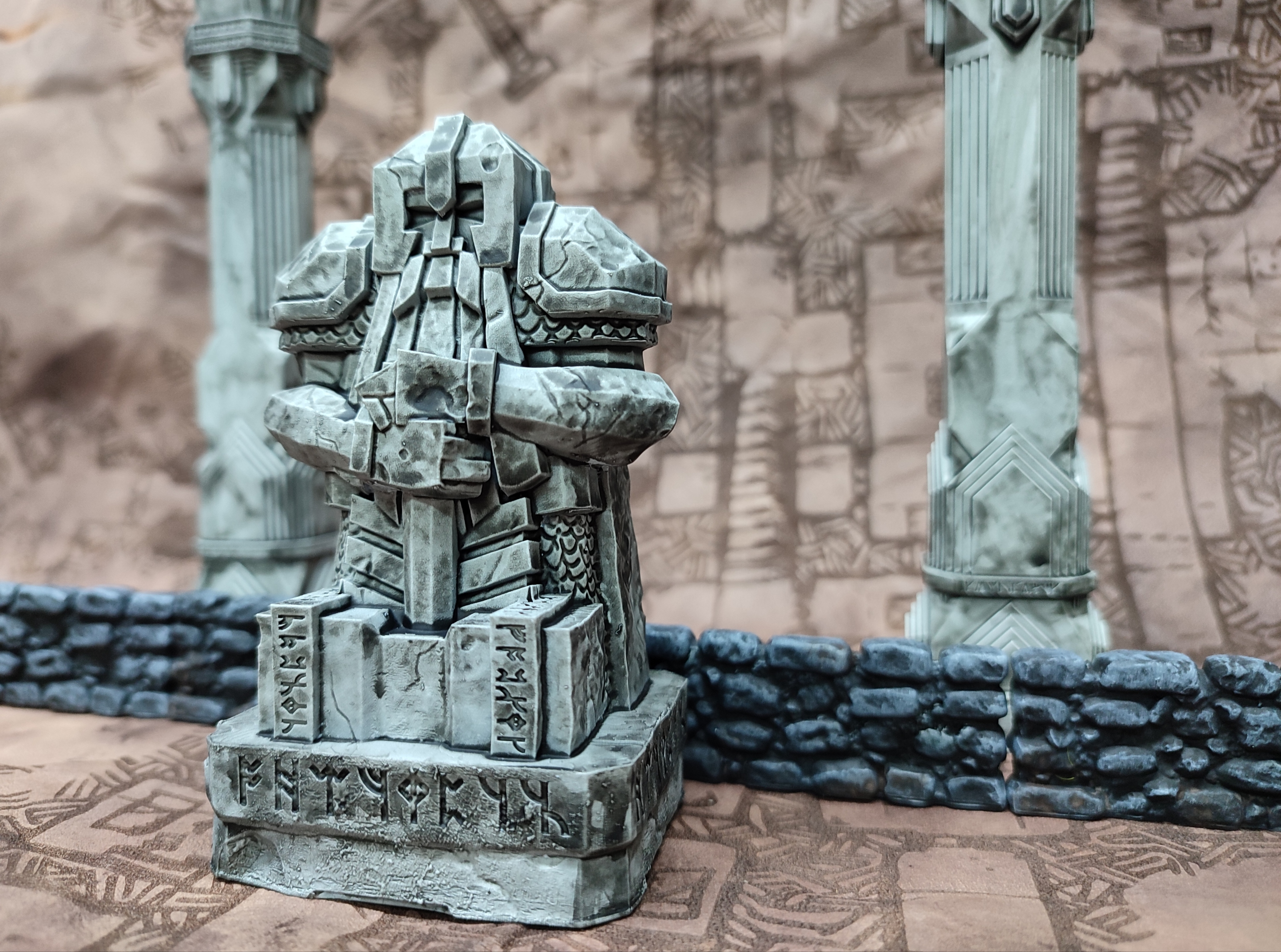 estatua del rey 3D