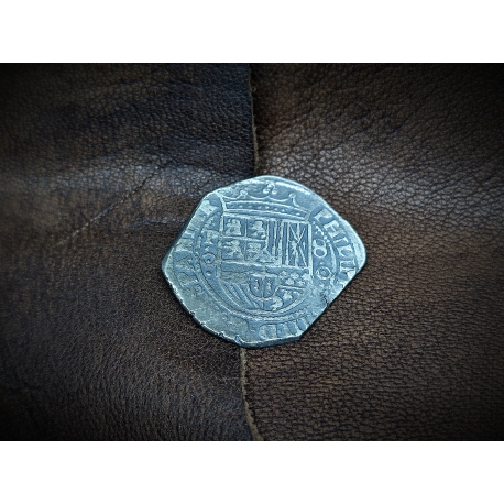 Moneda 8 reales 1650 Plata de Ley 14.4gr.